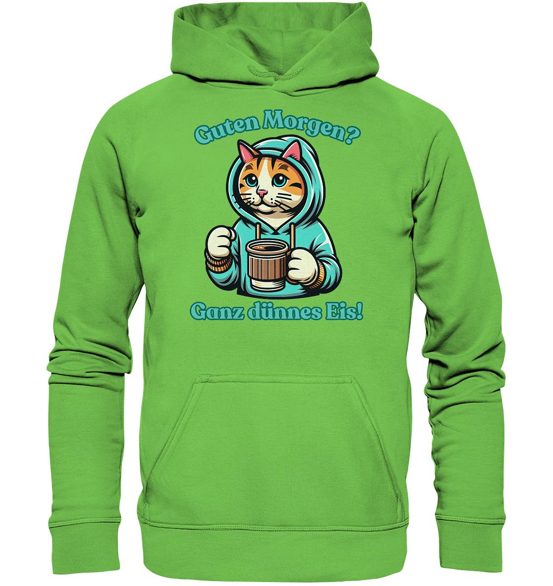 Guten Morgen? Ganz dünnes Eis! - Hoodie / Kapuzenpullover