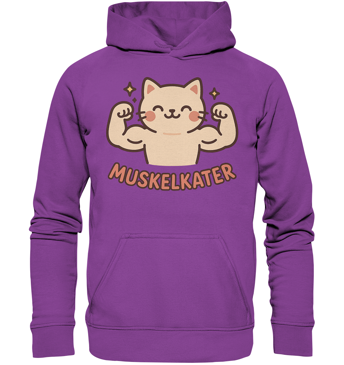 Muskelkater - Kawaii Cat - Hoodie / Kapuzenpullover