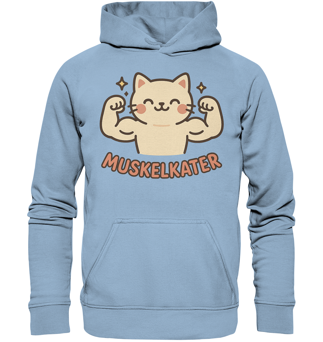 Muskelkater - Kawaii Cat - Hoodie / Kapuzenpullover