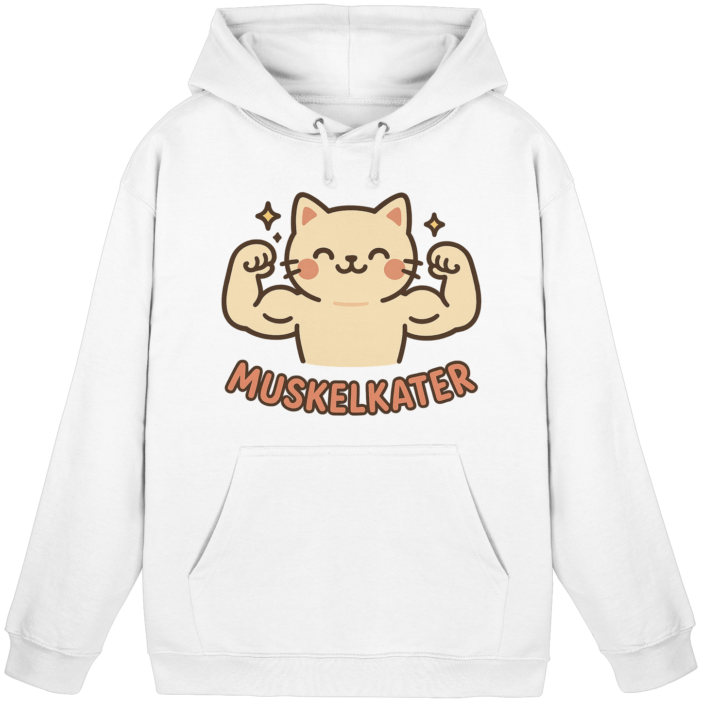 Muskelkater - Kawaii Cat - Hoodie / Kapuzenpullover