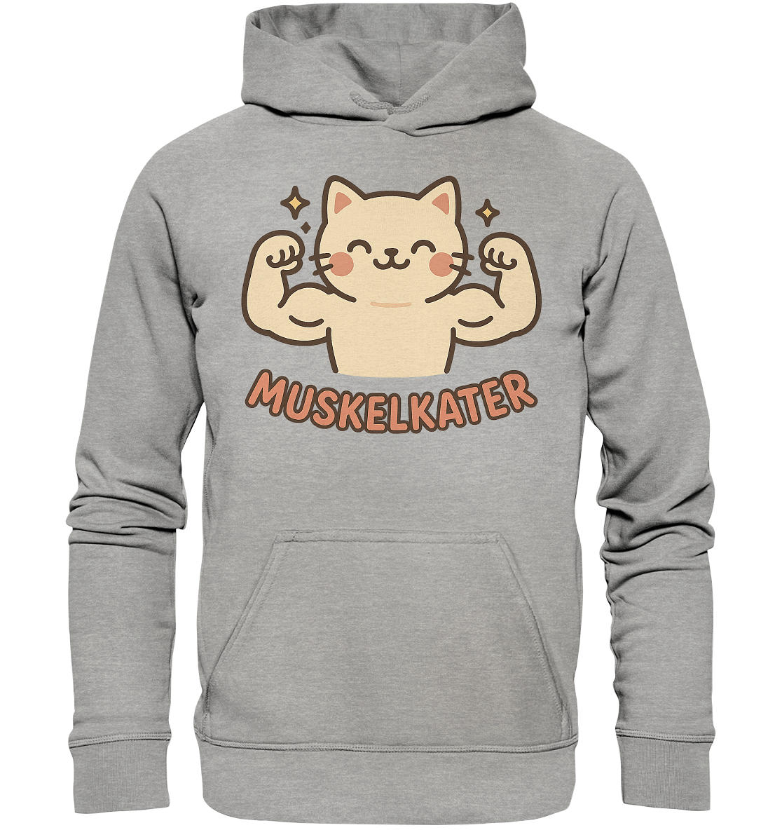 Muskelkater - Kawaii Cat - Hoodie / Kapuzenpullover