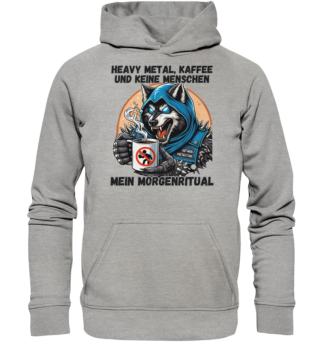Heavy Metal, Kaffee und keine Menschen - Hoodie