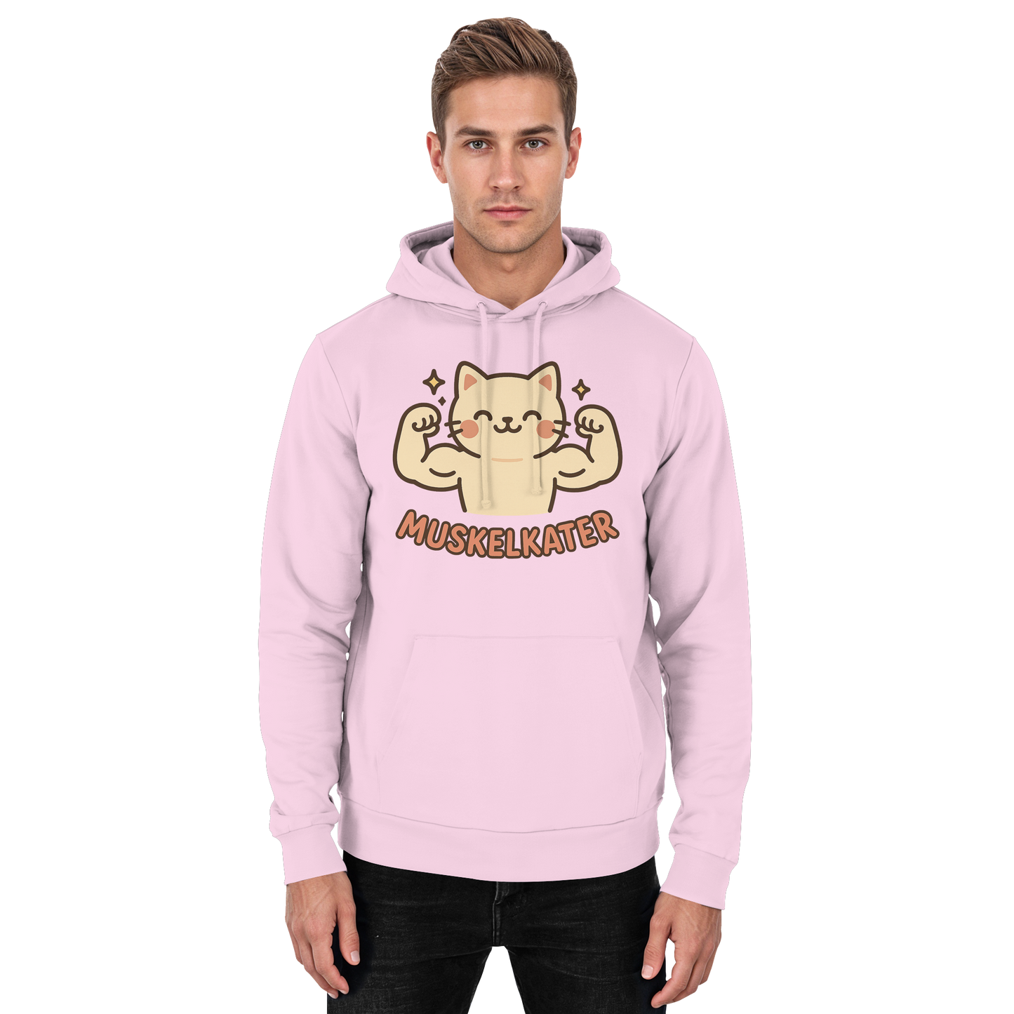 Muskelkater - Kawaii Cat - Hoodie / Kapuzenpullover