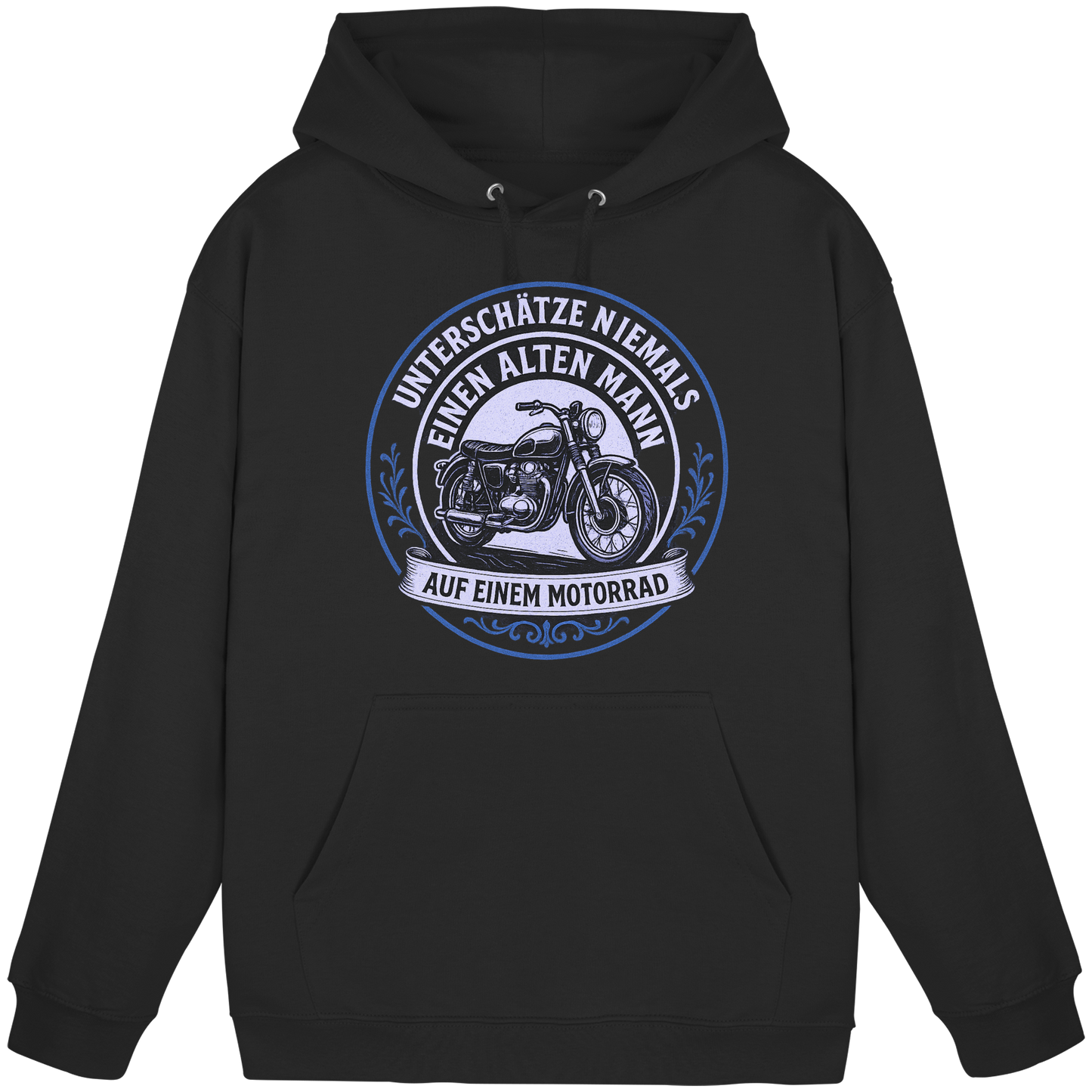 Unterschätze niemals einen alten Mann auf einem Motorrad - Hoodie / Kapuzenpullover