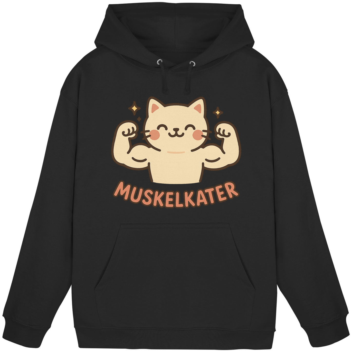 Muskelkater - Kawaii Cat - Hoodie / Kapuzenpullover