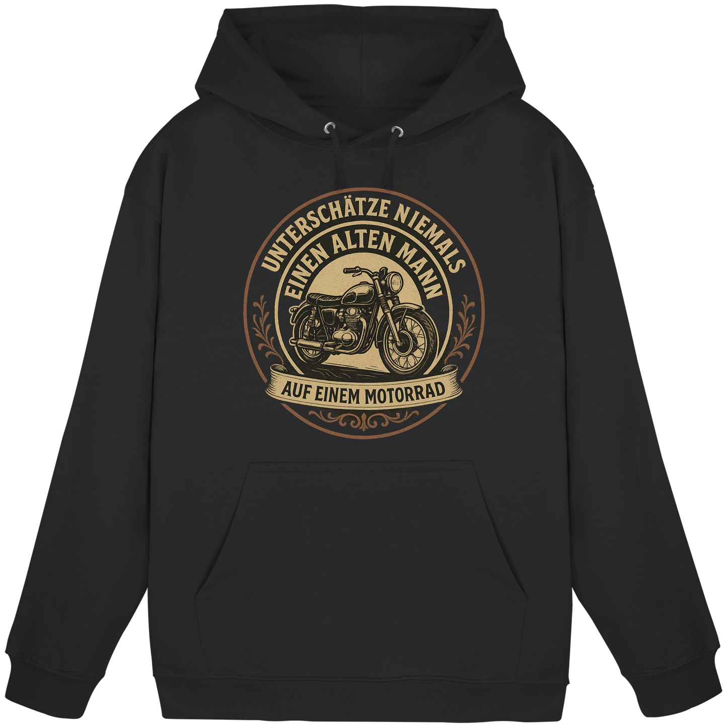 Unterschätze niemals einen alten Mann auf einem Motorrad - Hoodie / Kapuzenpullover