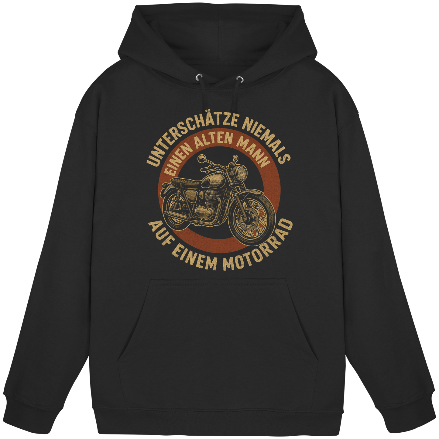 Unterschätze niemals einen alten Mann auf einem Motorrad - Hoodie / Kapuzenpullover
