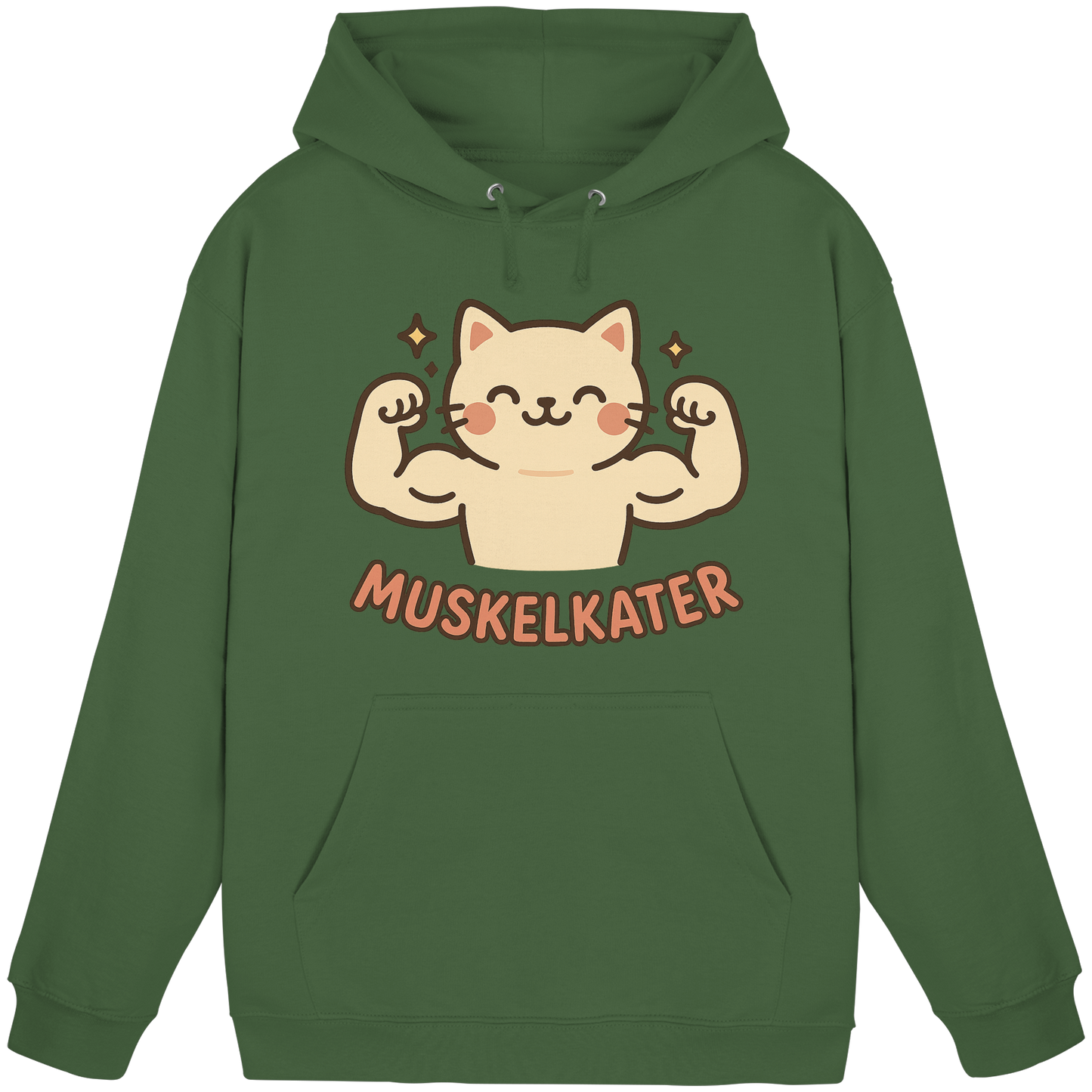 Muskelkater - Kawaii Cat - Hoodie / Kapuzenpullover