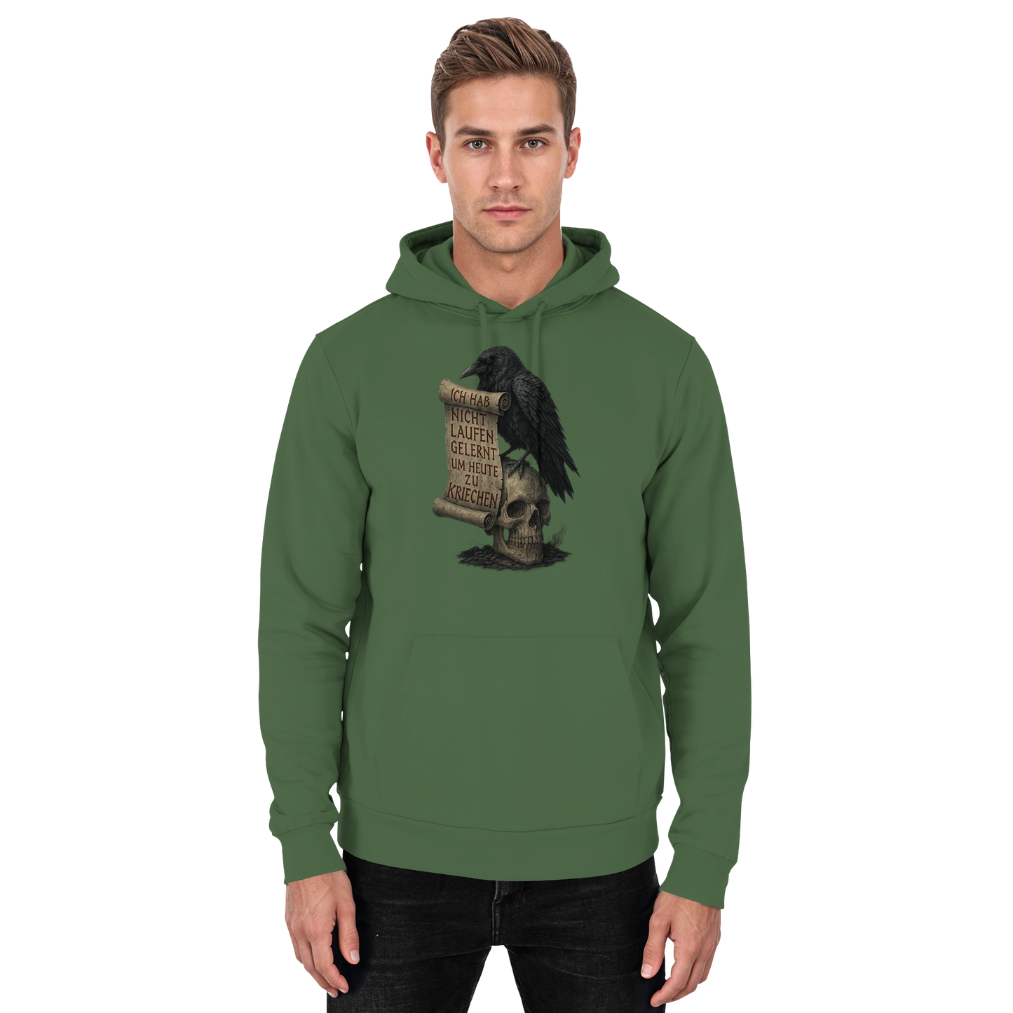 Ich hab nicht laufen gelernt um heute zu kriechen - Hoodie / Kapuzenpullover
