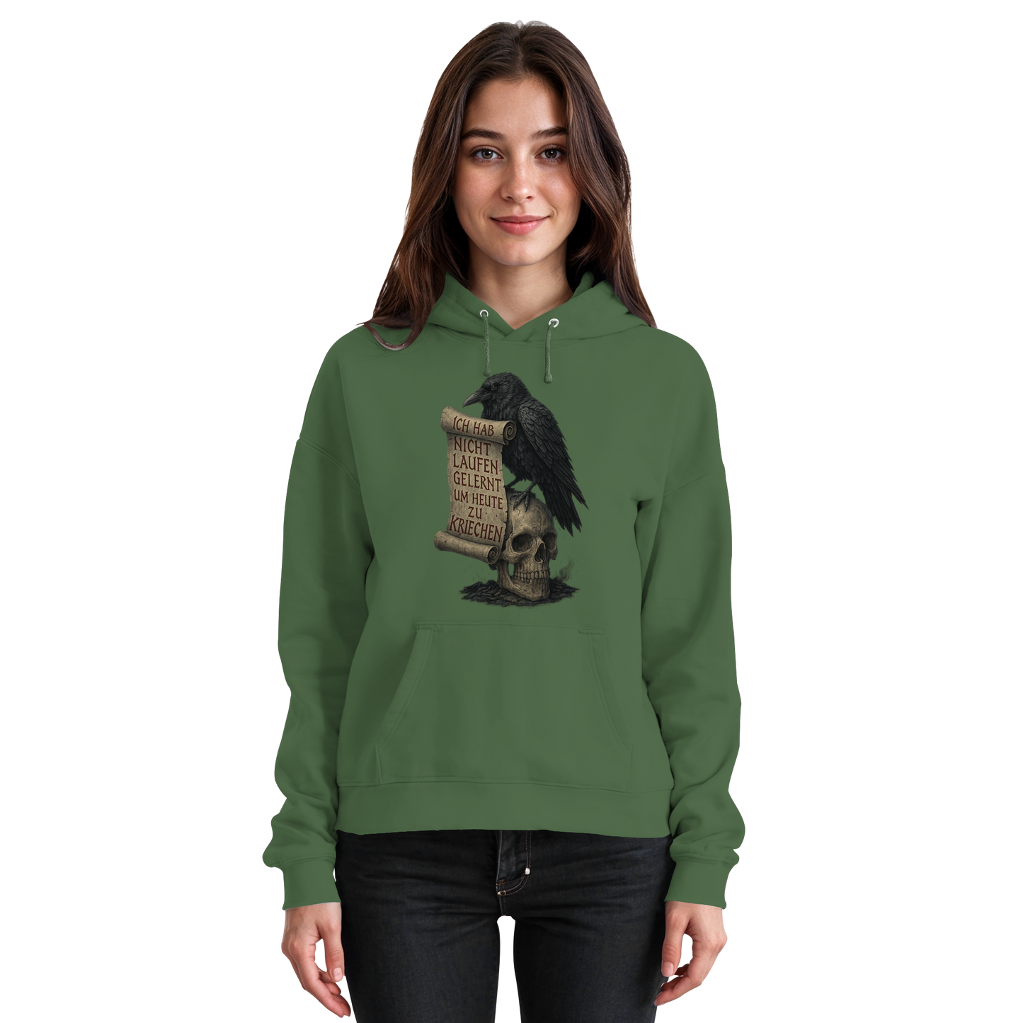 Ich hab nicht laufen gelernt um heute zu kriechen - Hoodie / Kapuzenpullover
