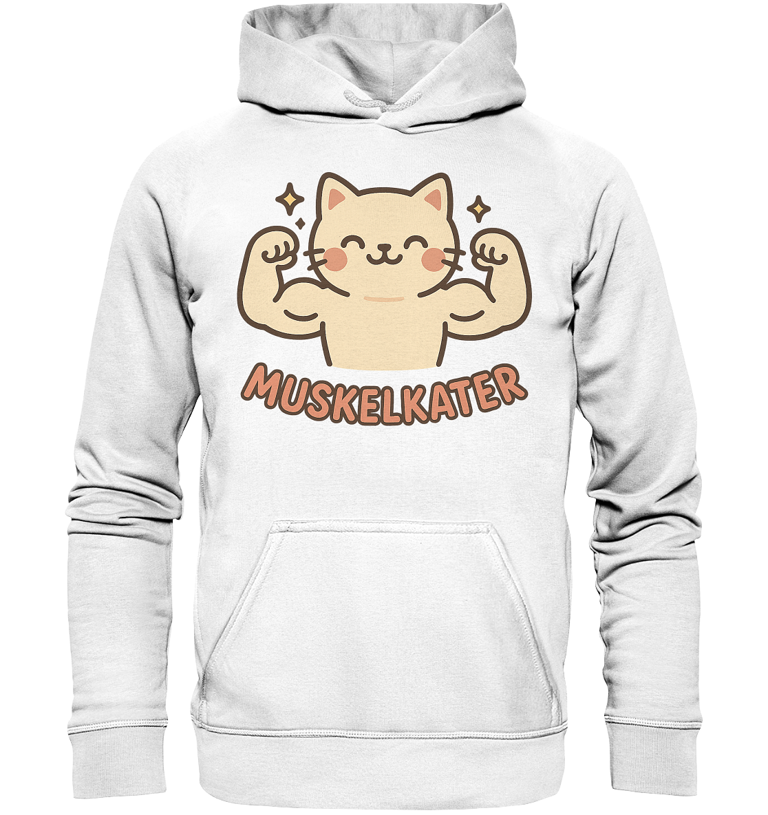 Muskelkater - Kawaii Cat - Hoodie / Kapuzenpullover