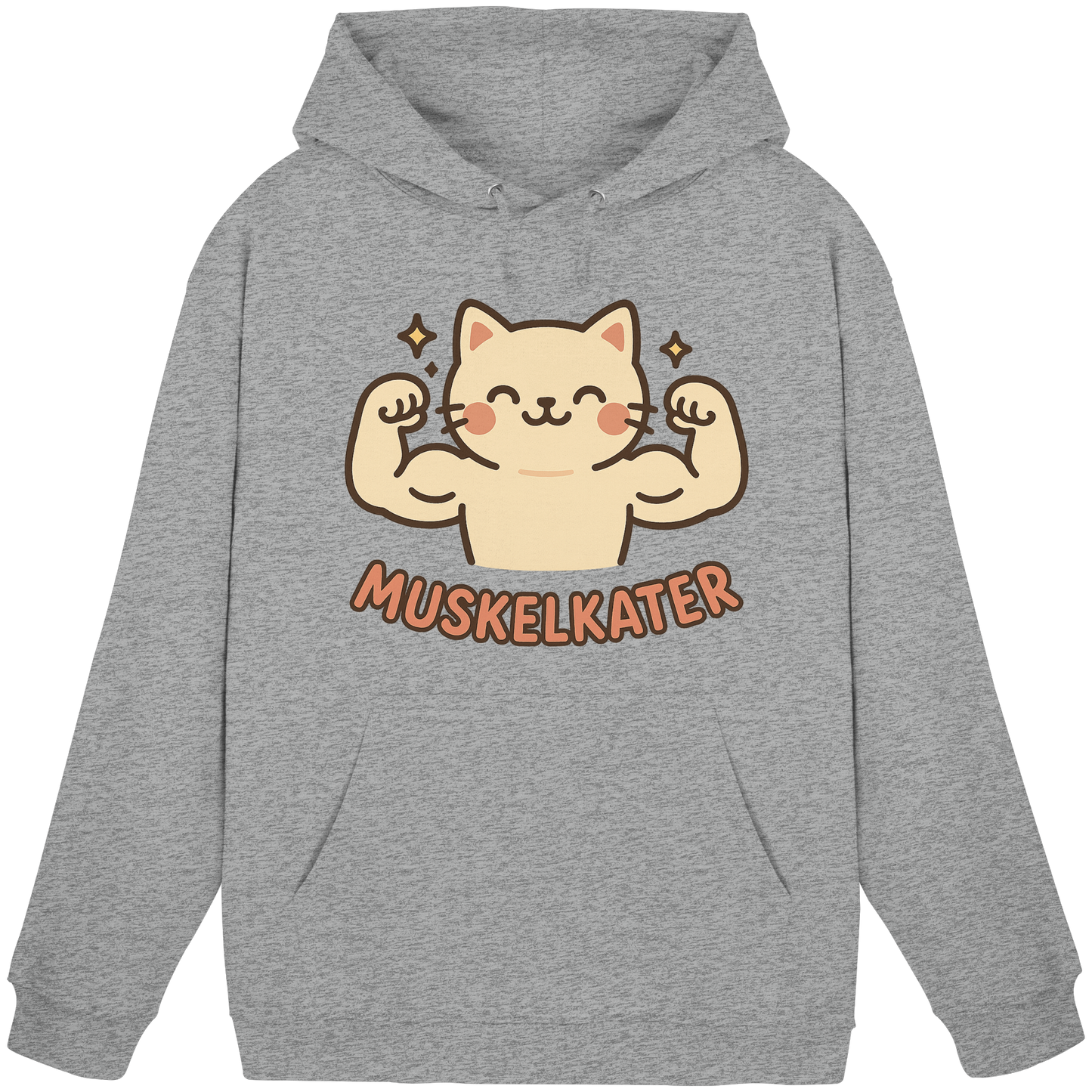 Muskelkater - Kawaii Cat - Hoodie / Kapuzenpullover