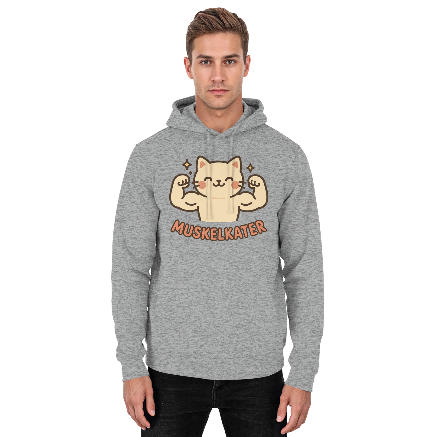 Muskelkater - Kawaii Cat - Hoodie / Kapuzenpullover