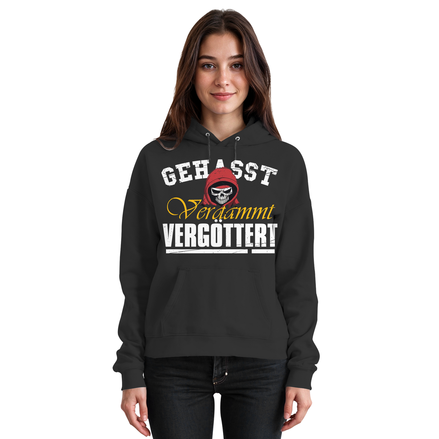 Gehasst Verdammt Vergöttert - Skull - Hoodie / Kapuzenpullover