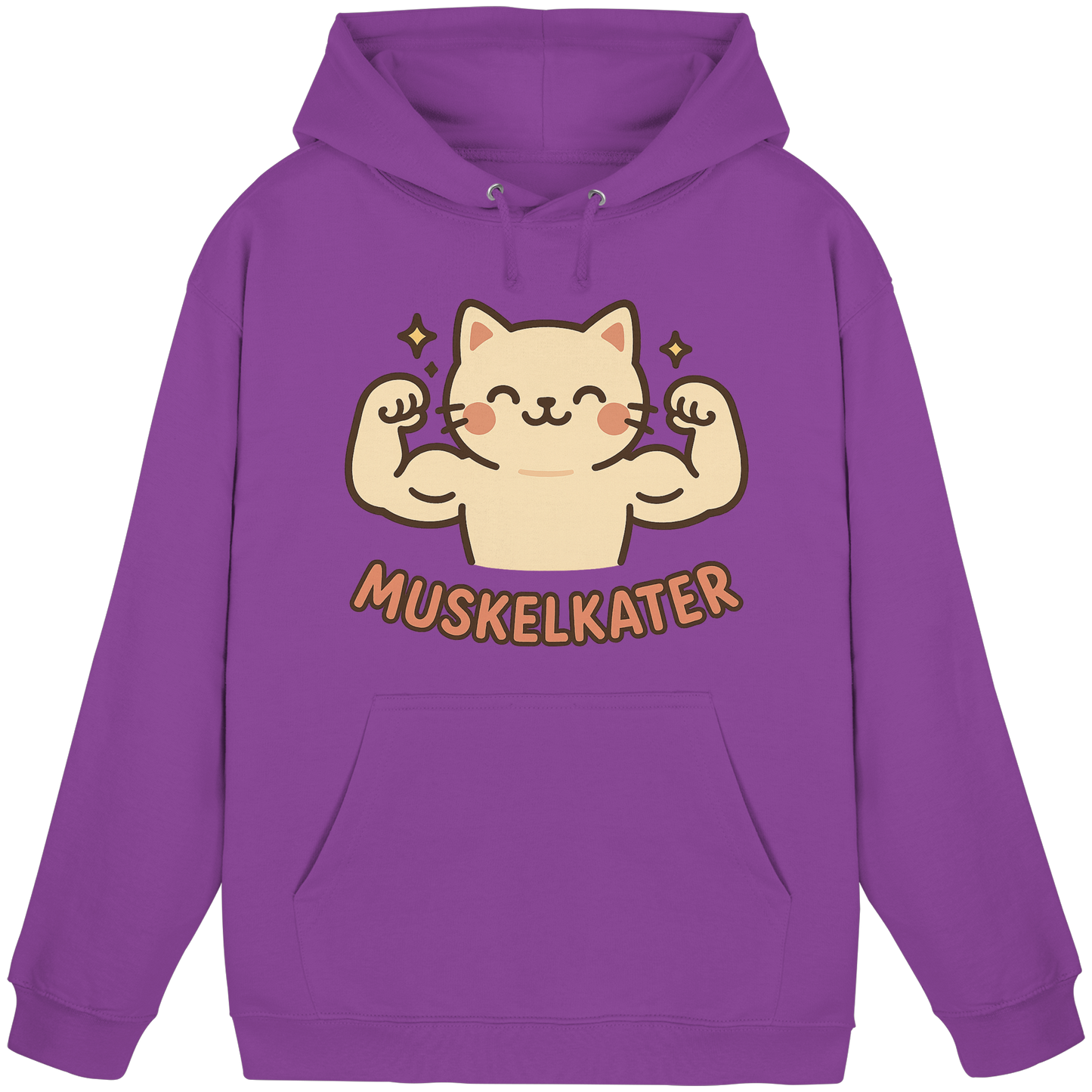 Muskelkater - Kawaii Cat - Hoodie / Kapuzenpullover
