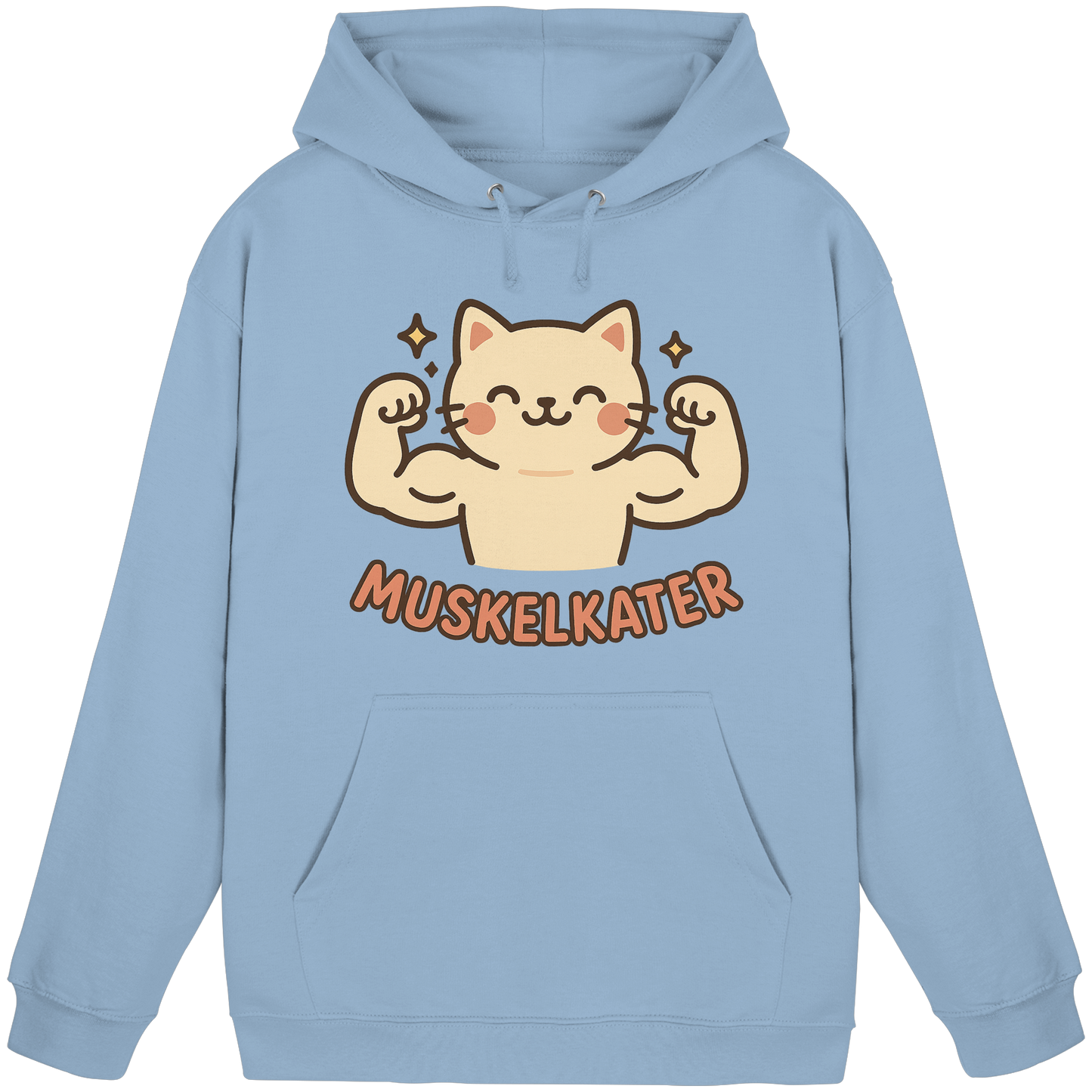 Muskelkater - Kawaii Cat - Hoodie / Kapuzenpullover