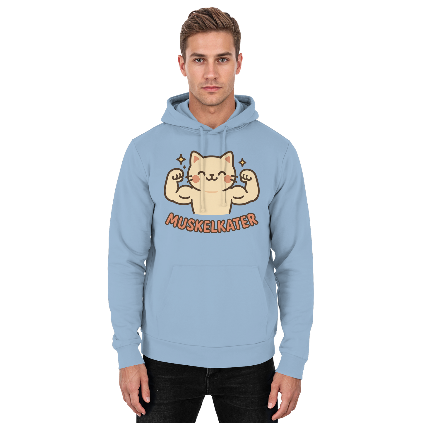 Muskelkater - Kawaii Cat - Hoodie / Kapuzenpullover