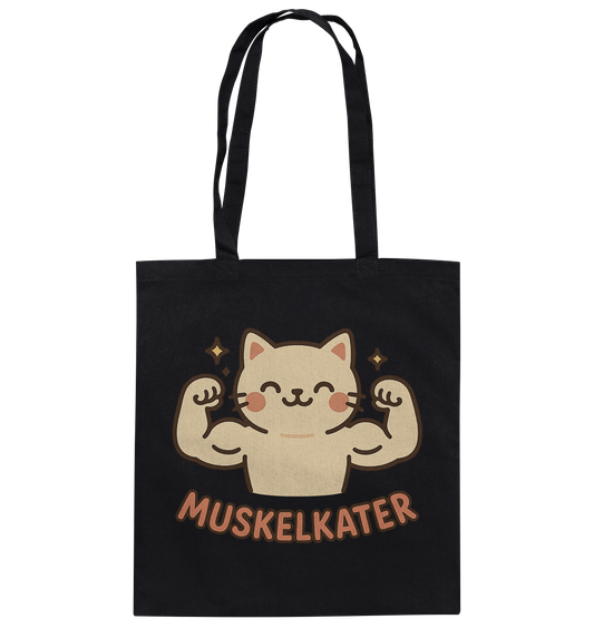 Muskelkater - Kawaii Cat - Baumwolltasche