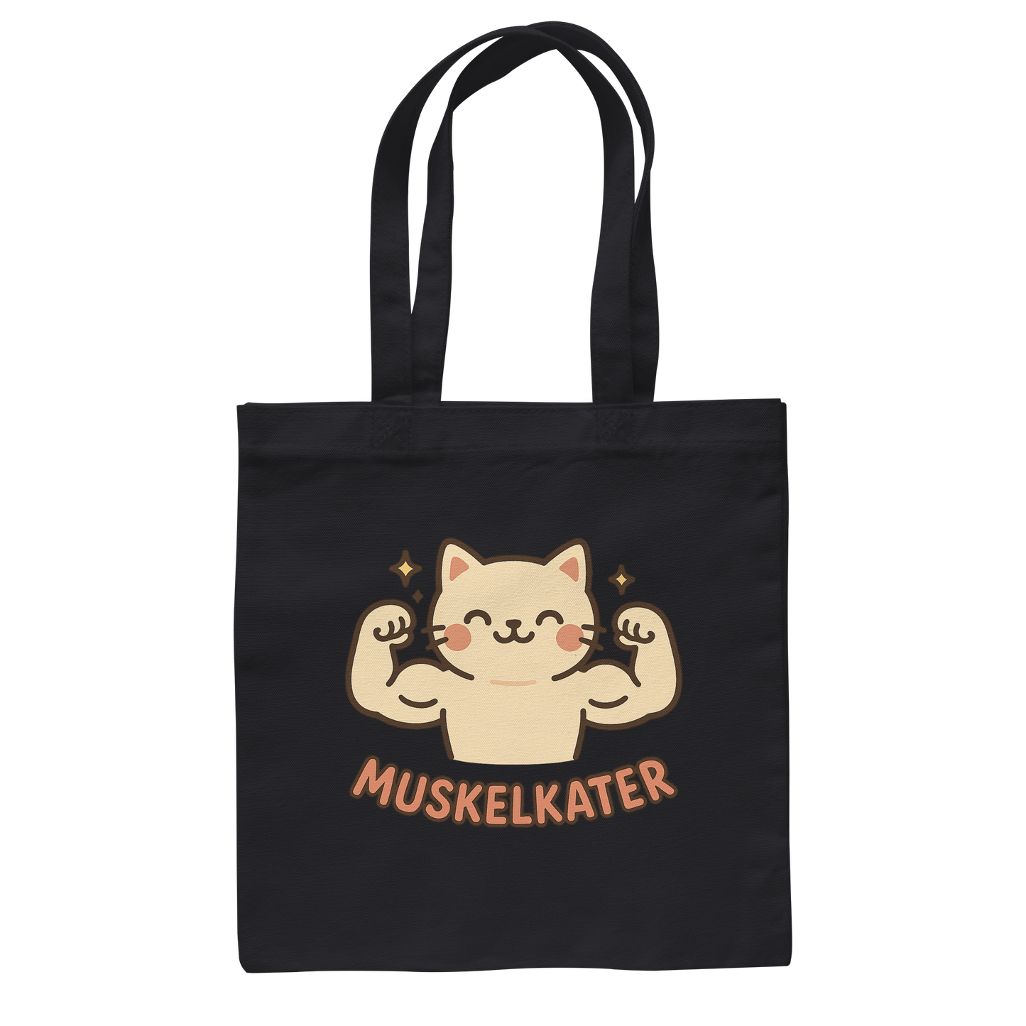 Muskelkater - Kawaii Cat - Baumwolltasche