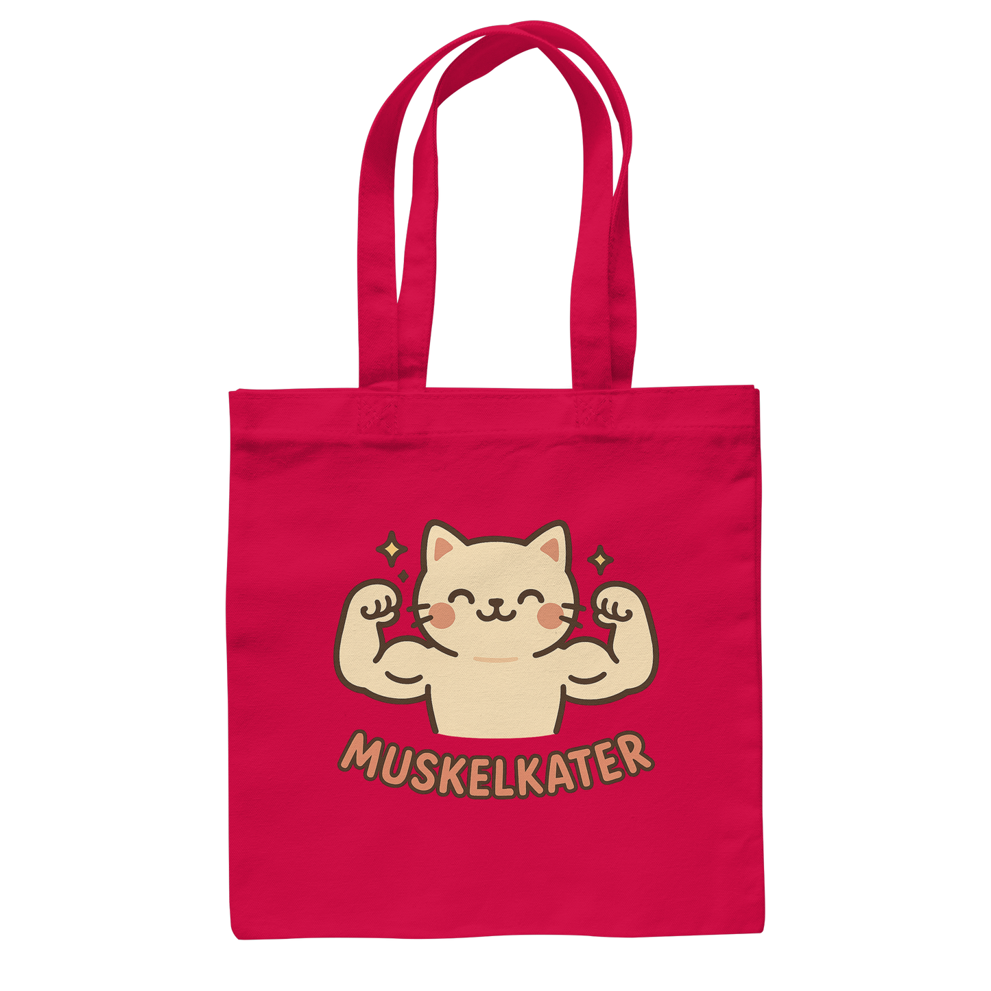 Muskelkater - Kawaii Cat - Baumwolltasche