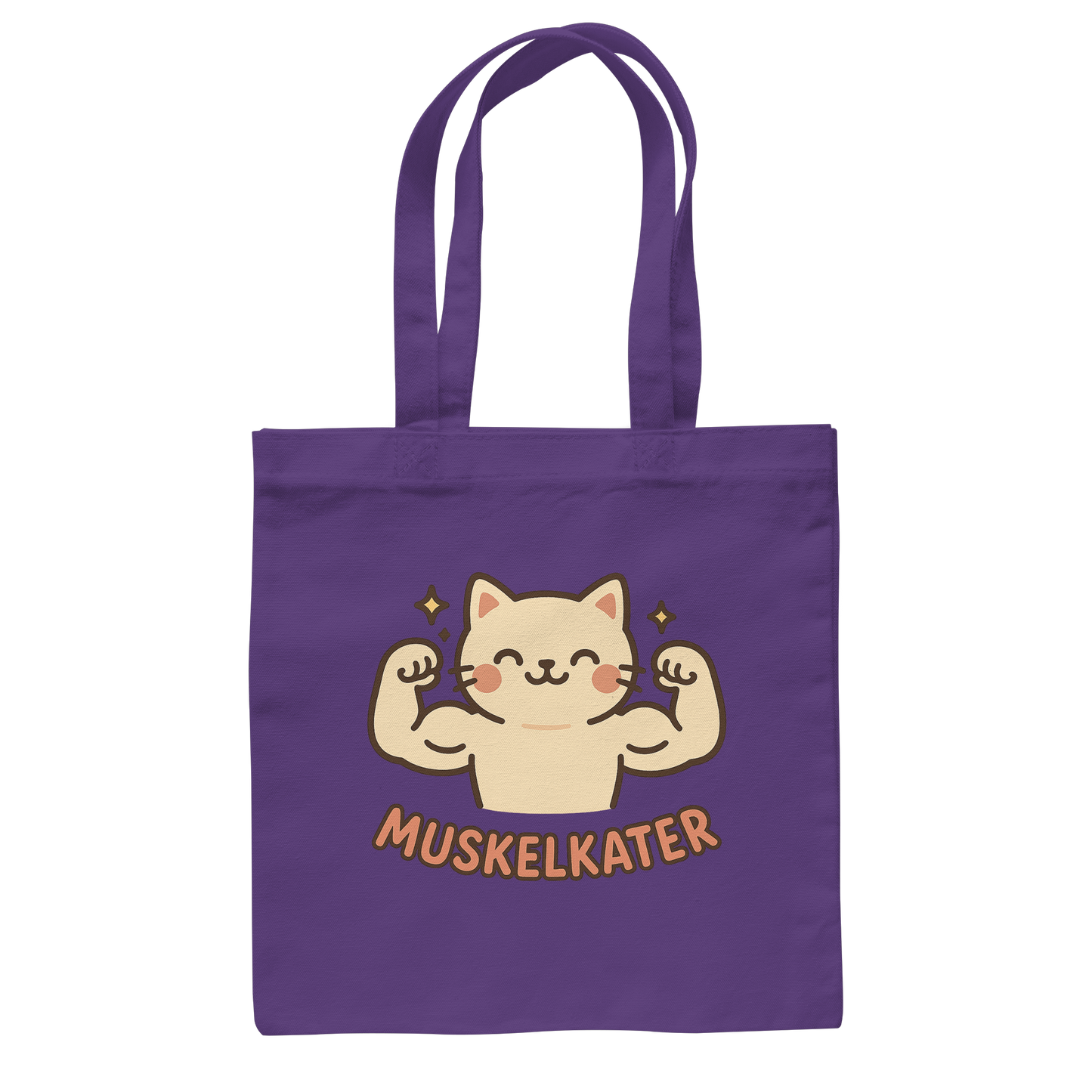 Muskelkater - Kawaii Cat - Baumwolltasche