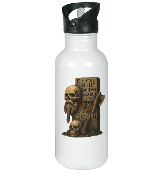 Niemals kriechen - Viking - Edelstahl-Trinkflasche