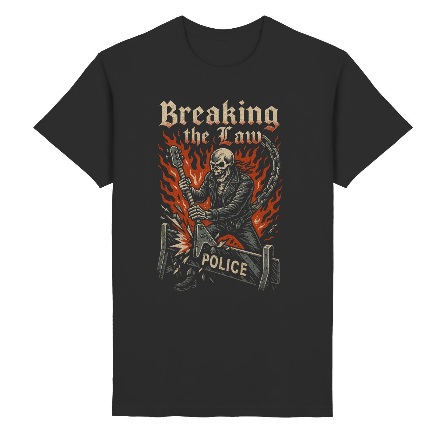 Breaking the Law - Skull - T-Shirt