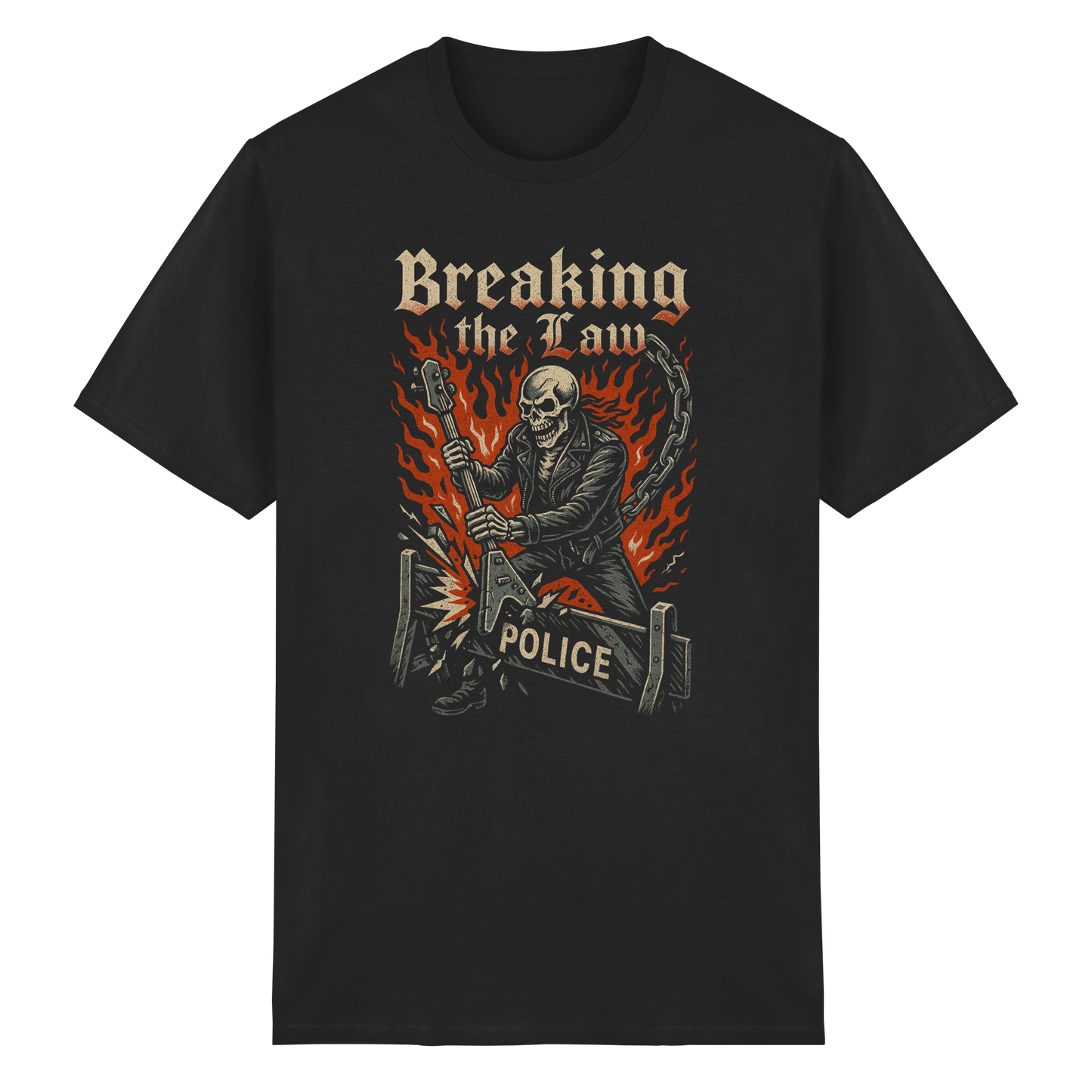 Breaking the Law - Skull - T-Shirt
