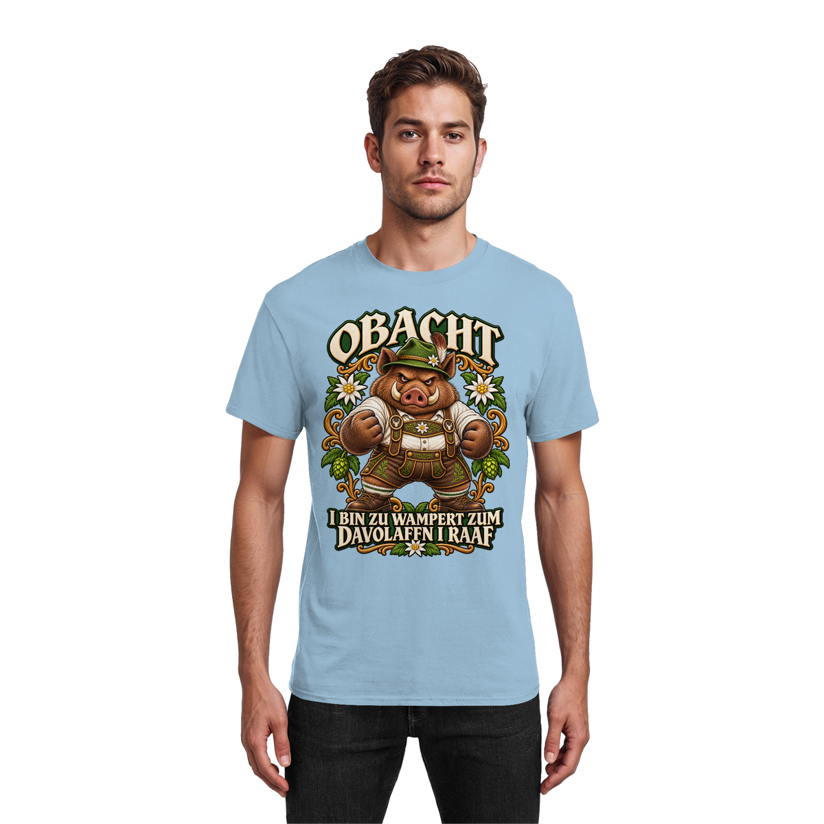 Obacht - I bin zu wampert - T-Shirt