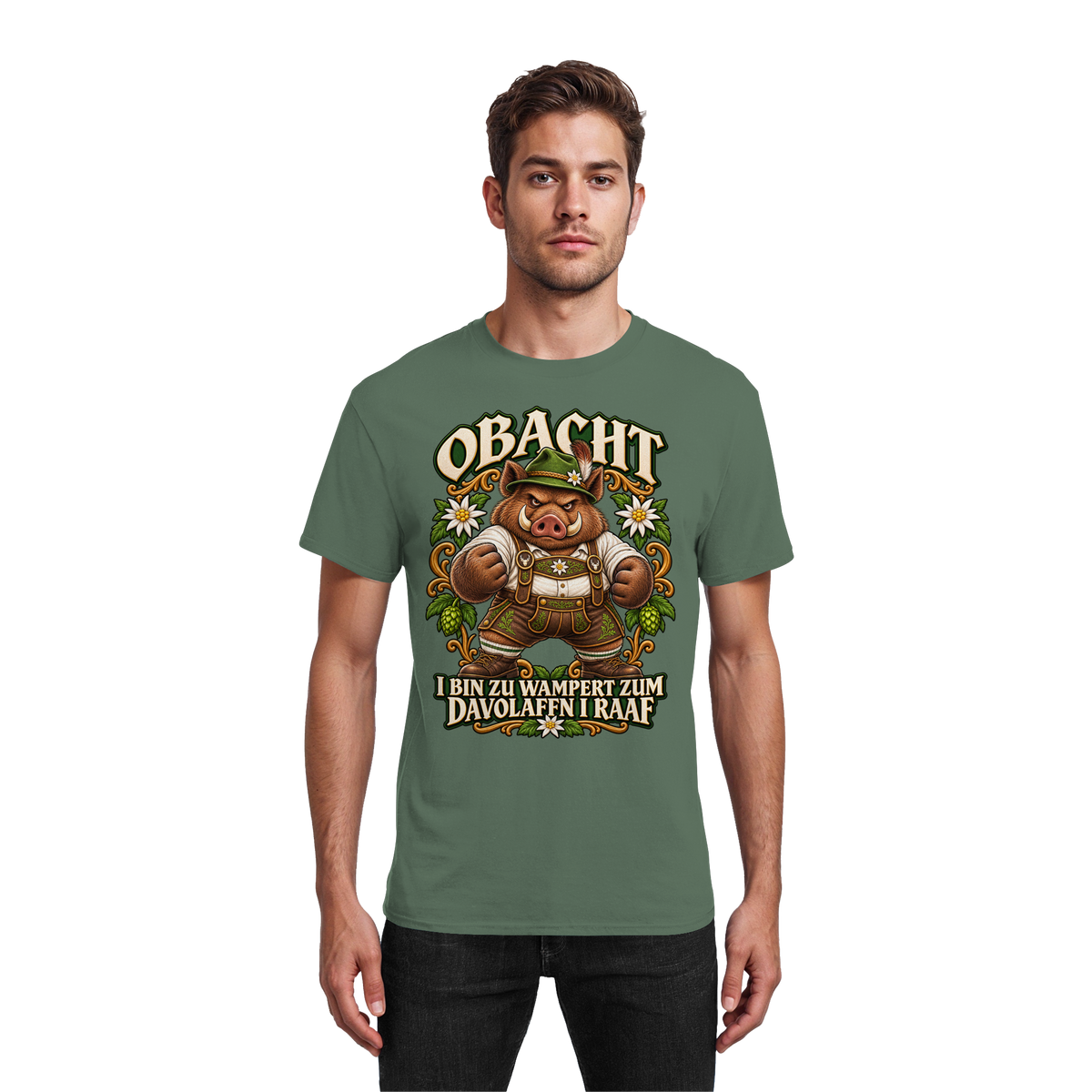 Obacht - I bin zu wampert - T-Shirt