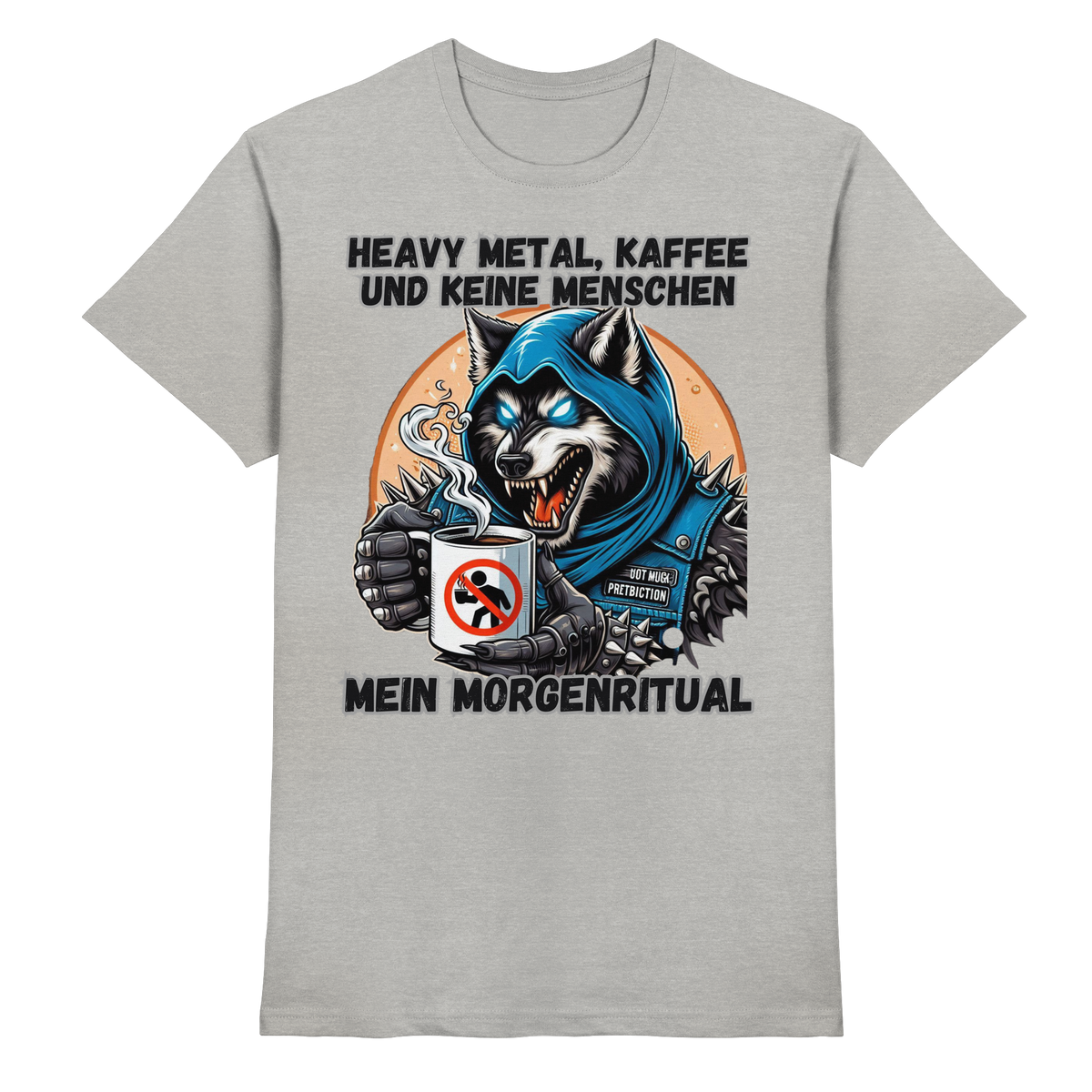 Heavy Metal, Kaffee und keine Menschen - T-Shirt