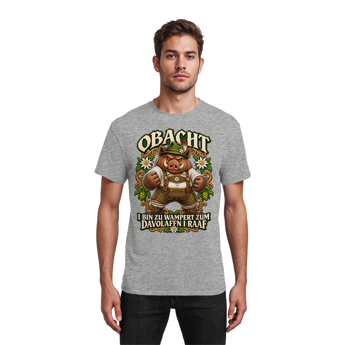 Obacht - I bin zu wampert - T-Shirt