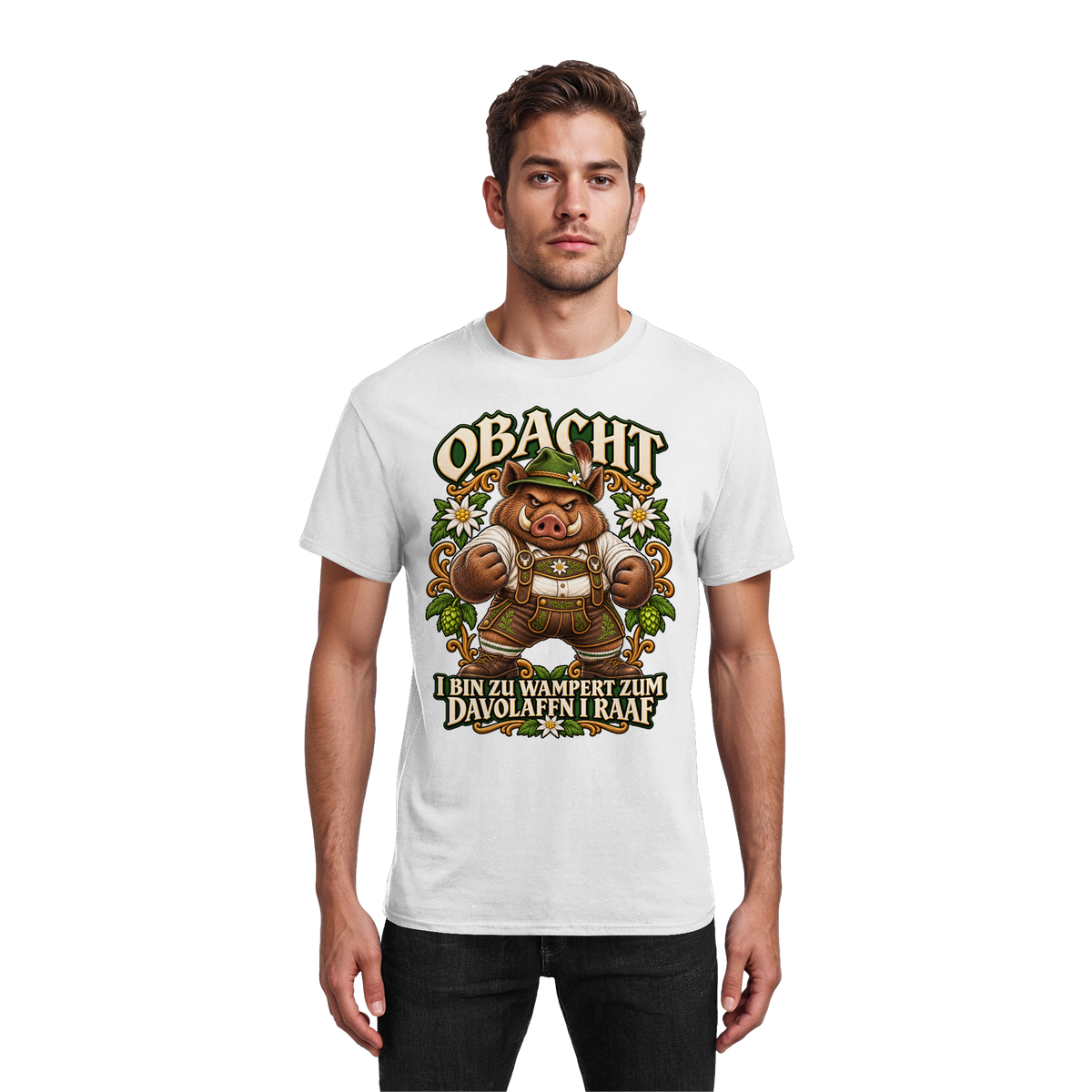 Obacht - I bin zu wampert - T-Shirt