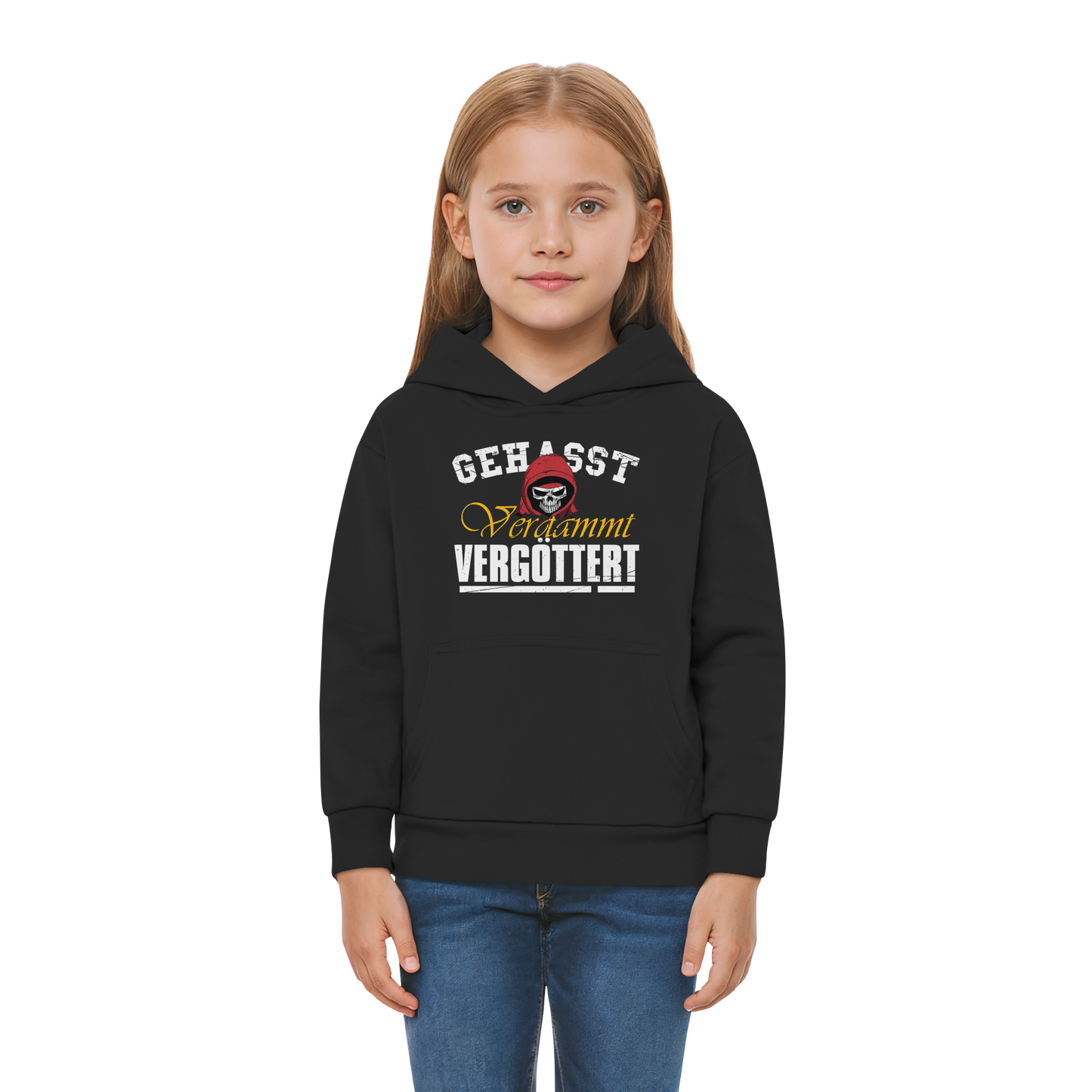 Gehasst Verdammt Vergöttert - Skull - Kinder Hoodie