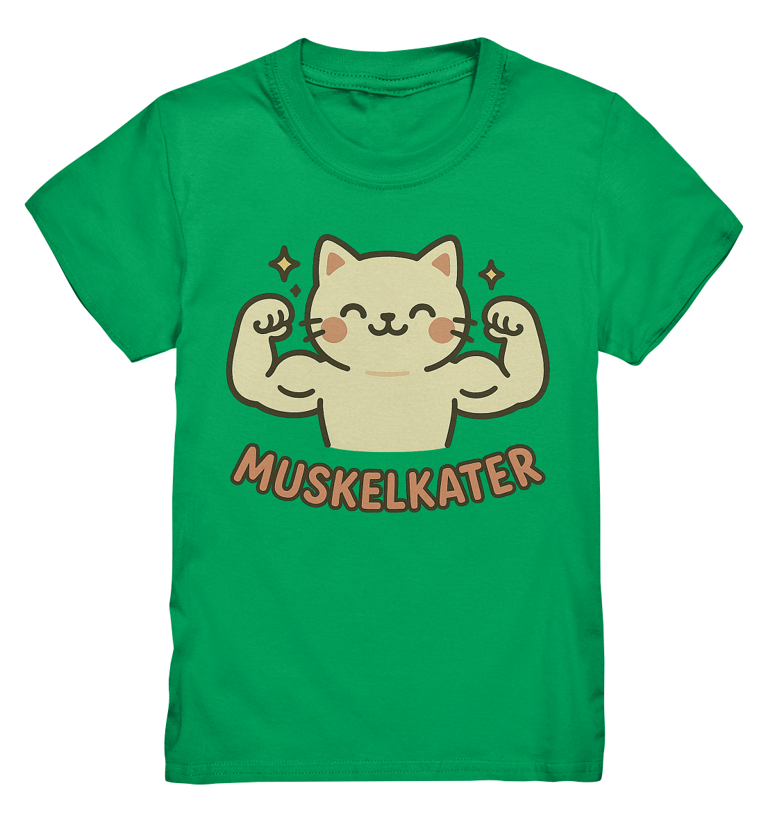 Muskelkater - Kawaii Cat - Kinder T-Shirt