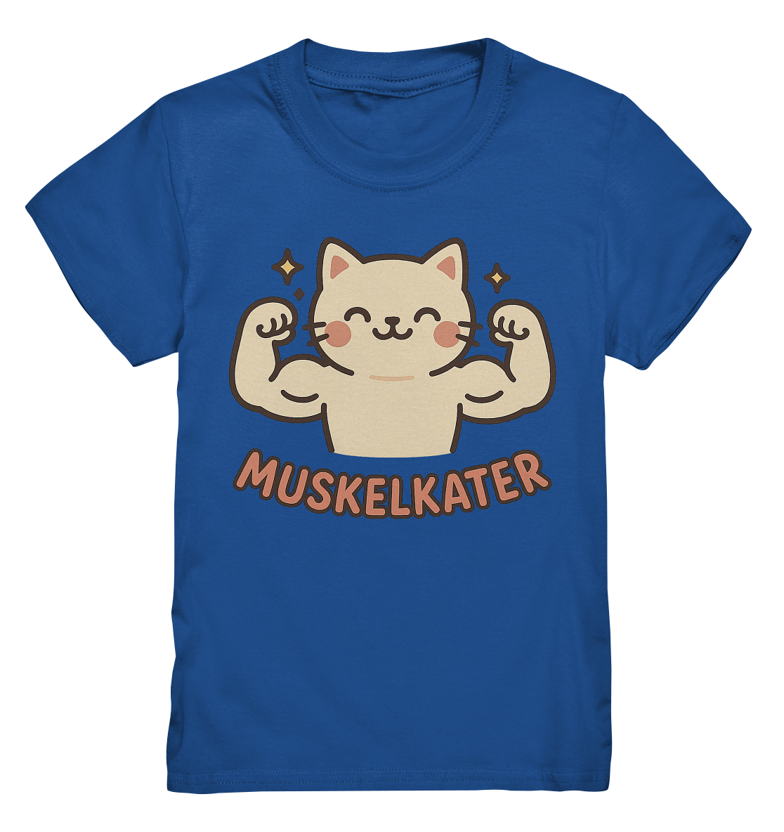 Muskelkater - Kawaii Cat - Kinder T-Shirt