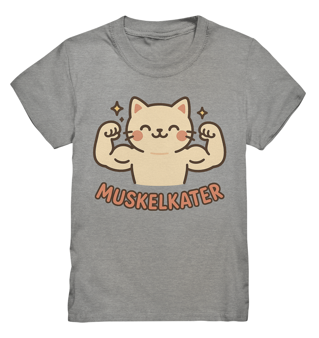 Muskelkater - Kawaii Cat - Kinder T-Shirt