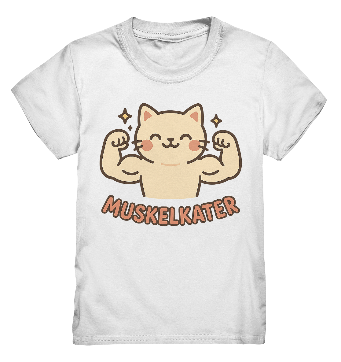 Muskelkater - Kawaii Cat - Kinder T-Shirt