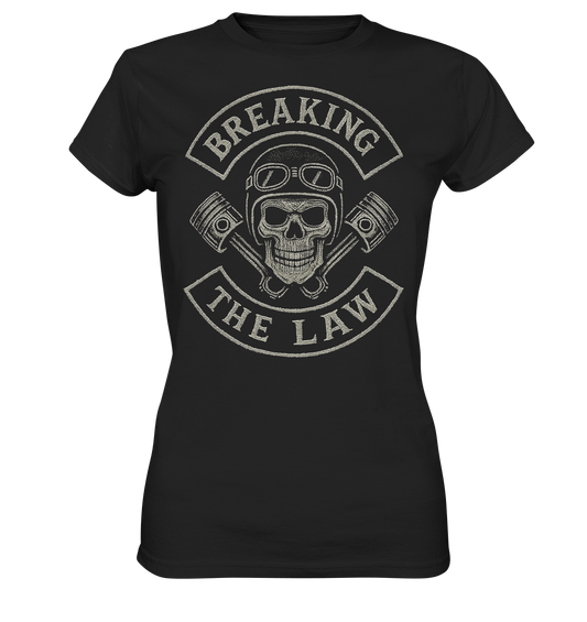 Breaking the Law - Biker Patch - Damen T-Shirt