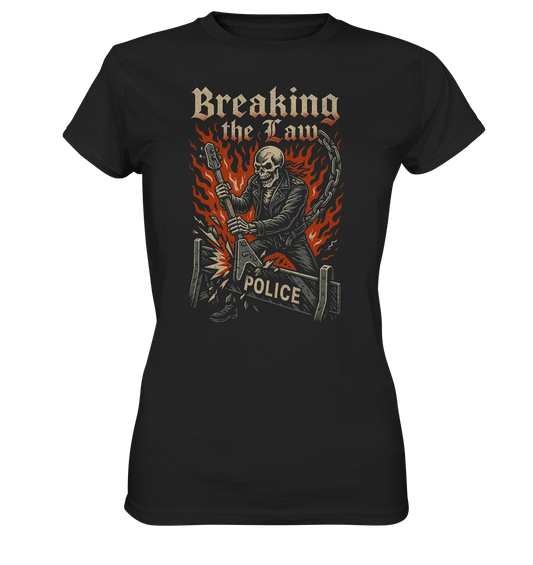 Breaking the Law - Skull - Damen T-Shirt