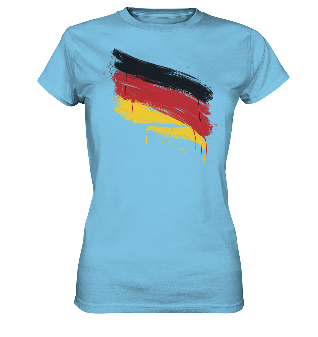Deutschland Fahne - Damen T-Shirt