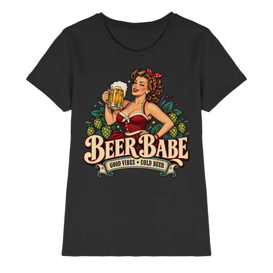 Beer Babe - Good Vibes, Cold Beer - Damen T-Shirt