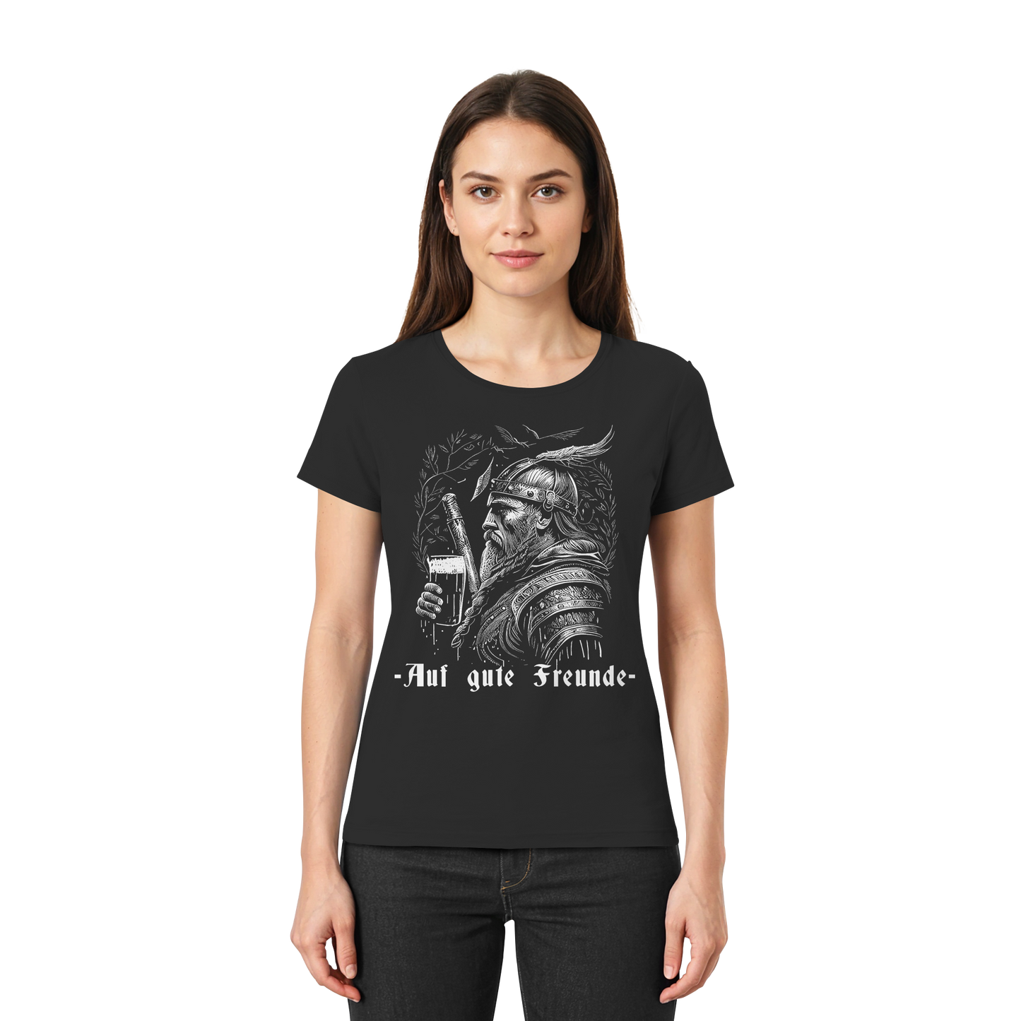 Auf gute Freunde - Damen T-Shirt