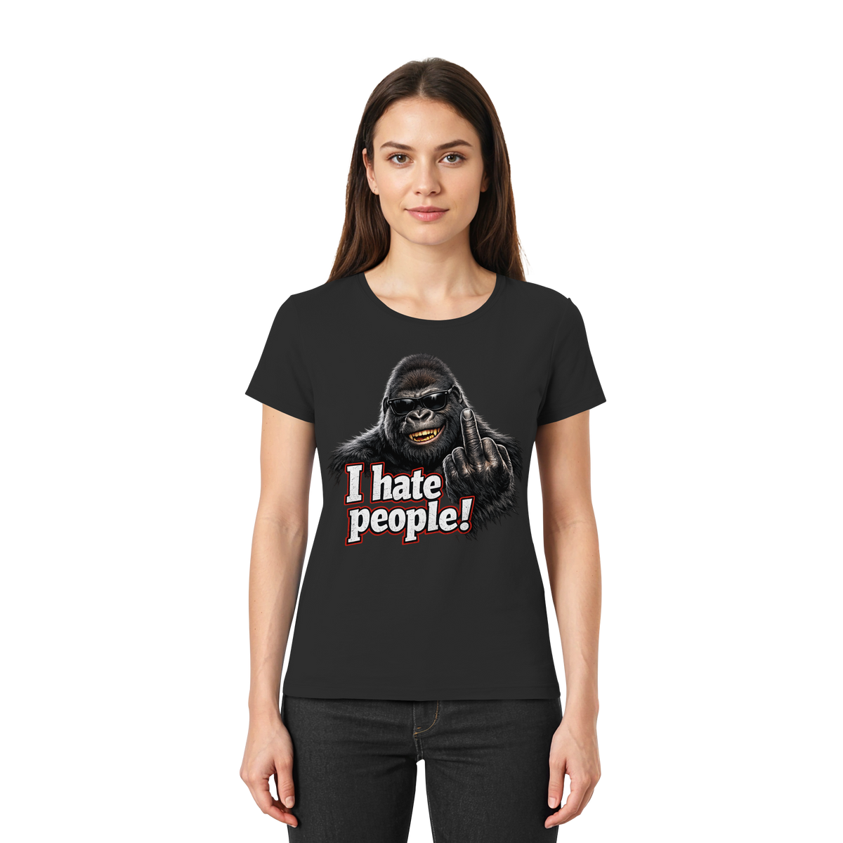 I hate people! - Damen T-Shirt