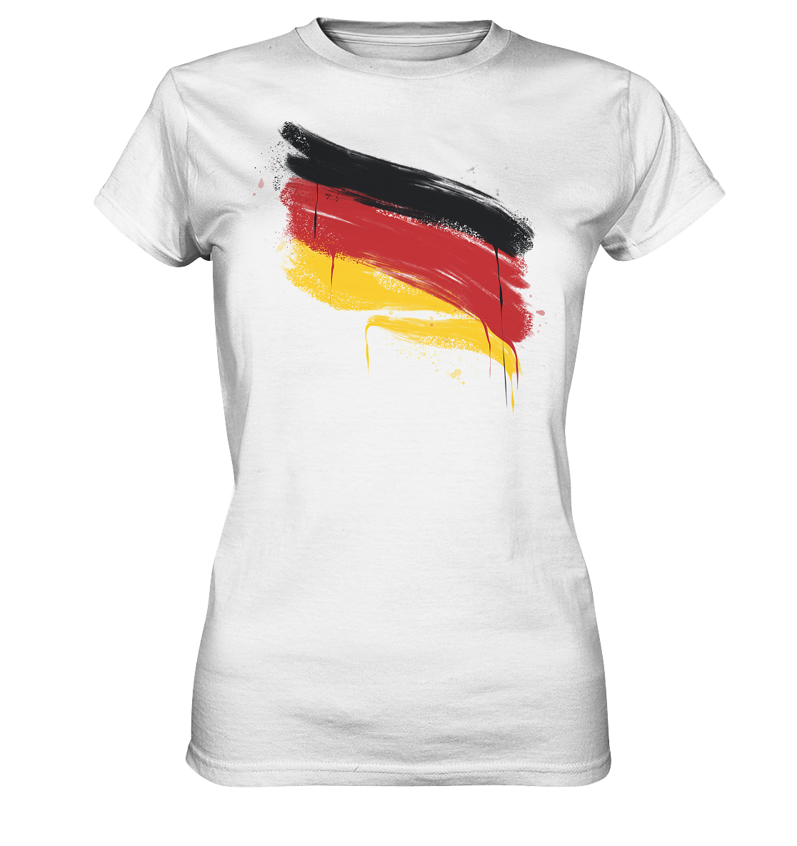 Deutschland Fahne - Damen T-Shirt