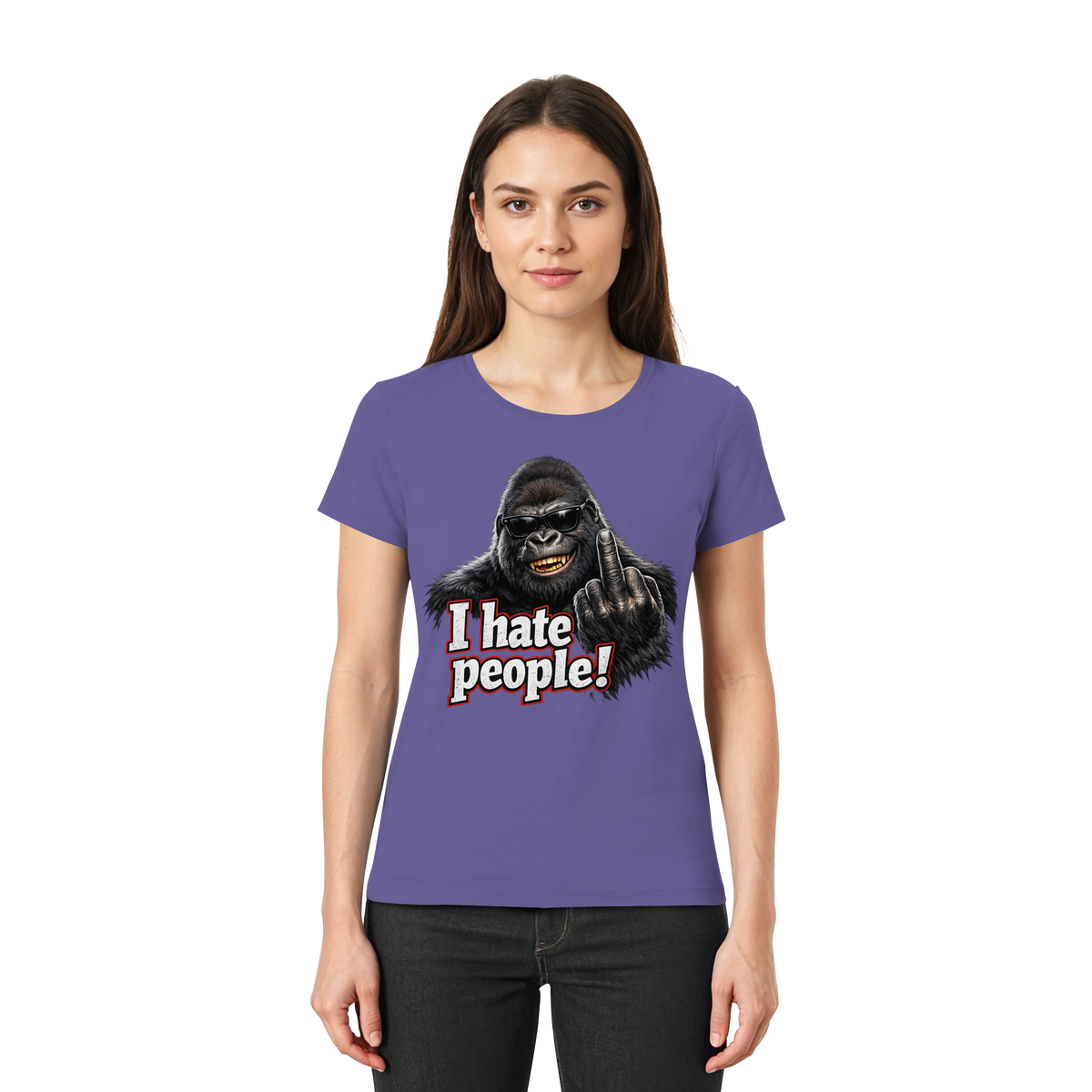 I hate people! - Damen T-Shirt