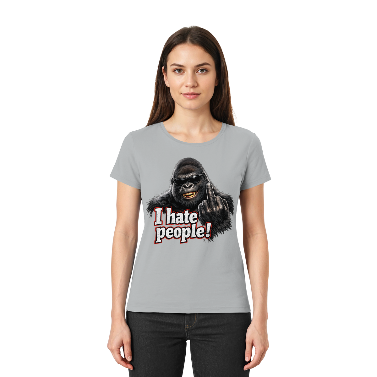 I hate people! - Damen T-Shirt