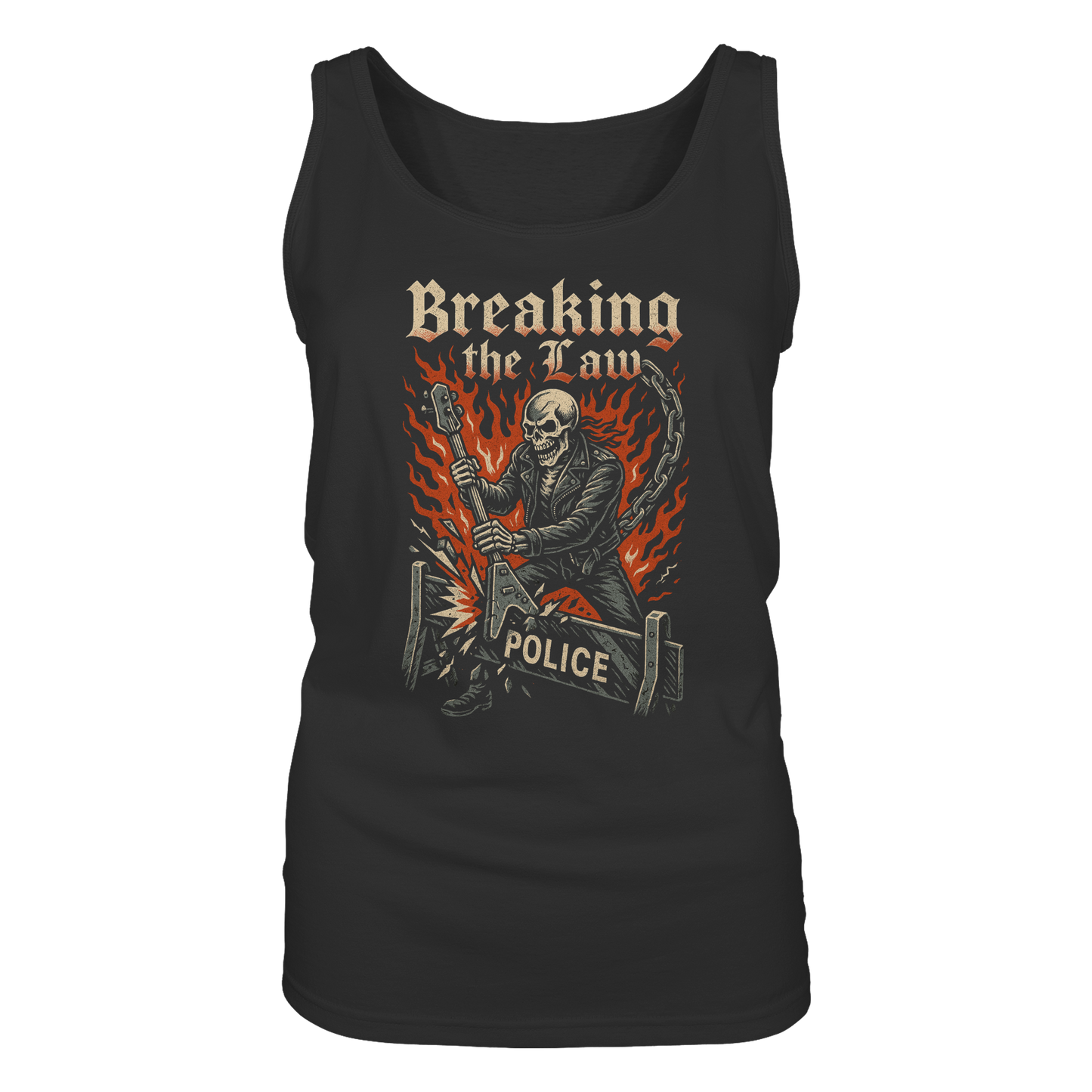 Breaking the Law - Skull - Damen Tank-Top Shirt