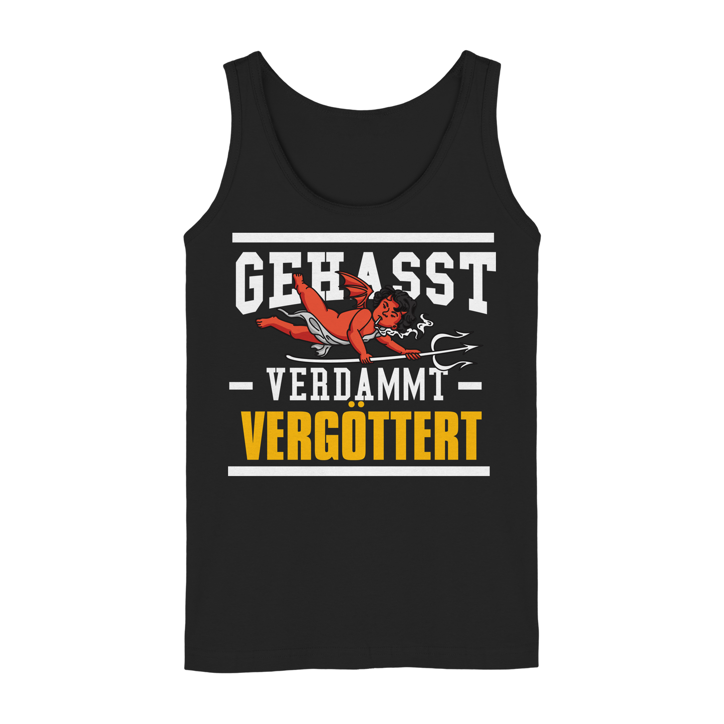 Gehasst Verdammt Vergöttert - böhser Engel - Damen Tank-Top Shirt