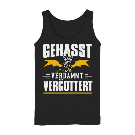 Gehasst Verdammt Vergöttert - Skelett mit Flügeln - Damen Tank-Top Shirt